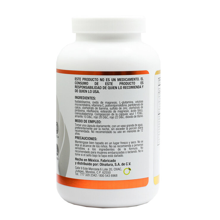 JustOlFocus Glutamina Fosfatidilserina 7 Vitaminas Zinc + Magnesio 90 Cápsulas — Imagen 2 de 4