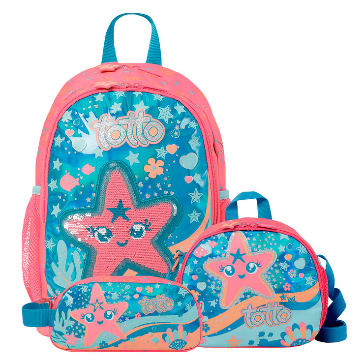 Mochila con lonchera y lapicera Jelly Belly Totto — Imagen 1 de 4