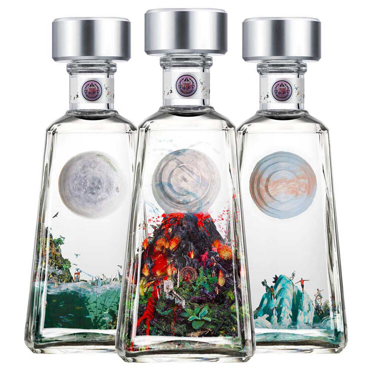 Tequila 1800 Essentials Dustin Yellin 6/750ml — Imagen 2 de 3