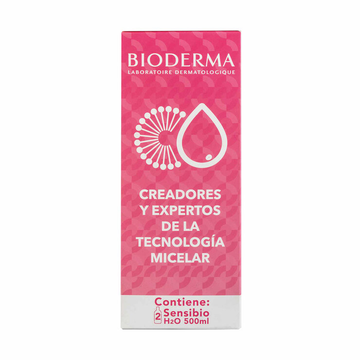 Bioderma Sensibio H2O Agua Micelar Desmaquillante 2 pzas de 500ml — Imagen 3 de 4