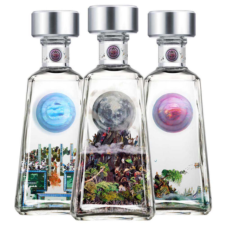 Tequila 1800 Essentials Dustin Yellin 6/750ml — Imagen 3 de 3
