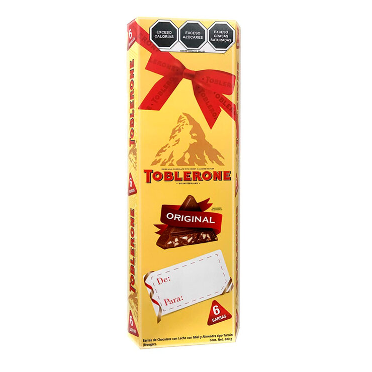 Toblerone Chocolate de Leche con Miel y Almendra tipo Turrón 6pzas 100 g — Imagen 1 de 3