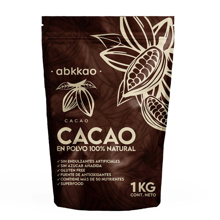 Abkkao Cacao en Polvo 100% Natural 1 kg — Imagen 1 de 4
