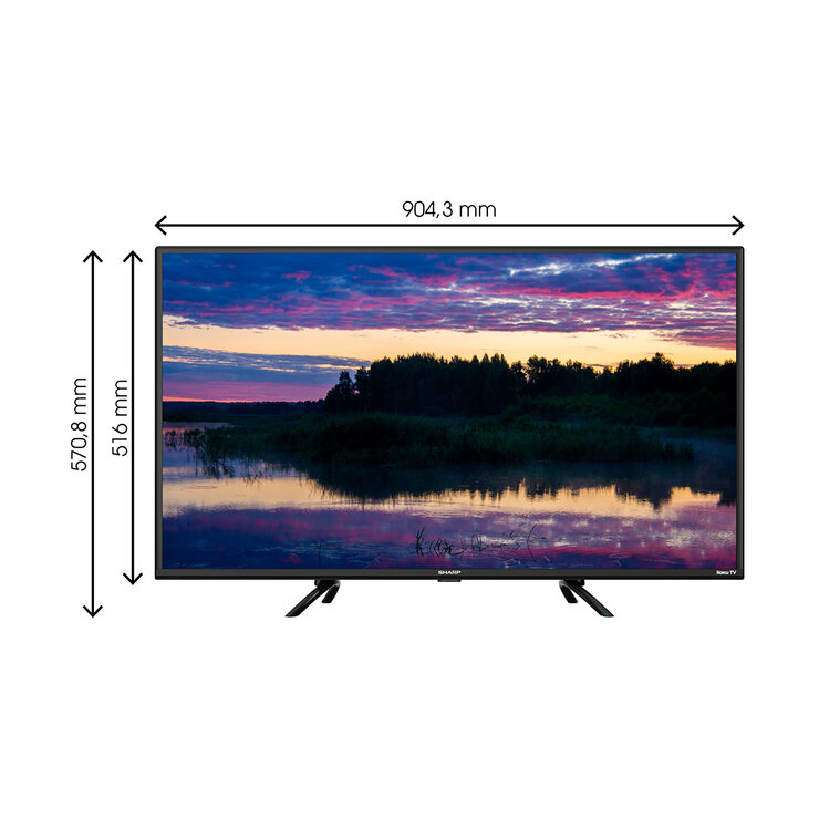 Sharp Pantalla 40" FHD Smart TV — Imagen 2 de 4