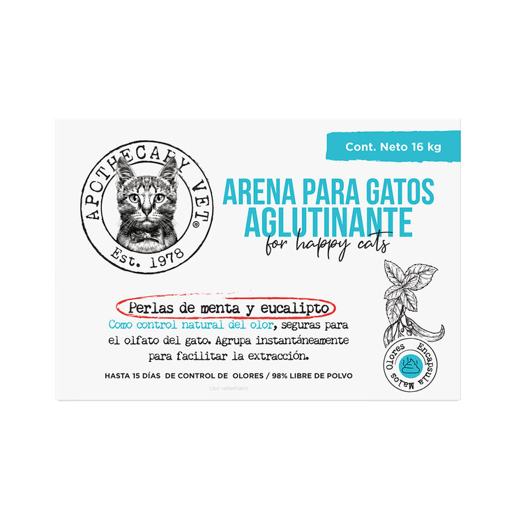Apothecary Vet Arena para Gatos con Perlas de Menta y Eucapito 16 kg — Imagen 1 de 3