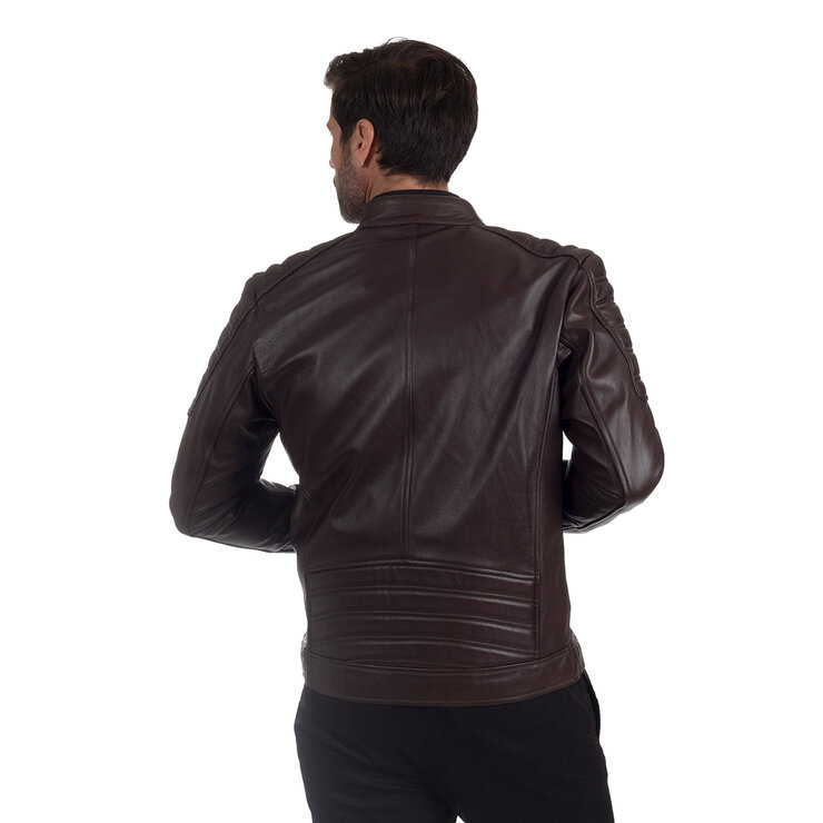 Perry Ellis, Chamarra de Piel para Caballero, Color Café Medio, Varias Tallas — Imagen 2 de 2