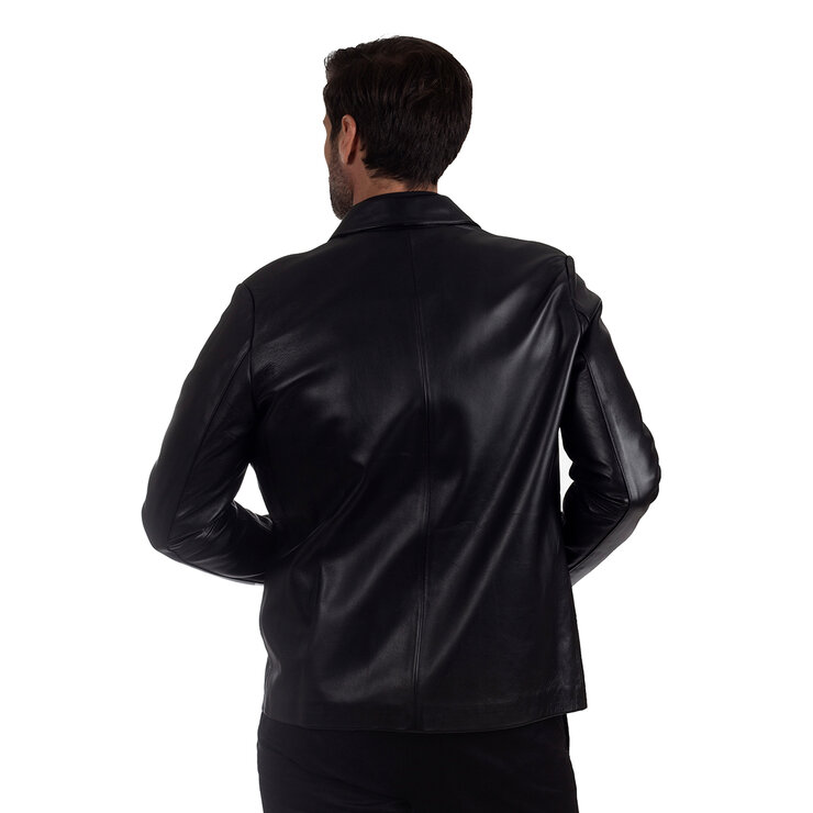 Perry Ellis, Chamara de Piel para Caballero, Color Negro — Imagen 2 de 2