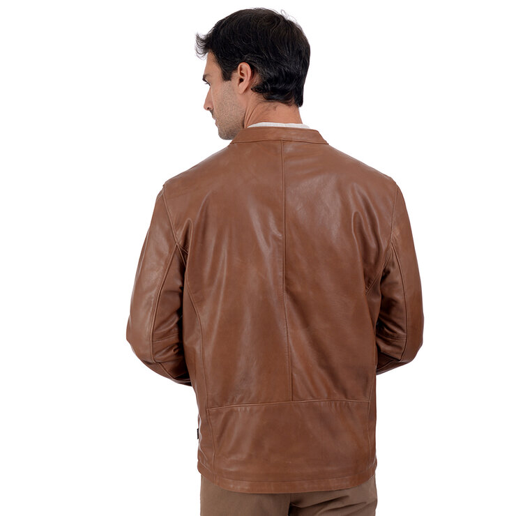 Perry Ellis, Chamarra de Piel para Caballero, Color Café, Varias Tallas — Imagen 1 de 2