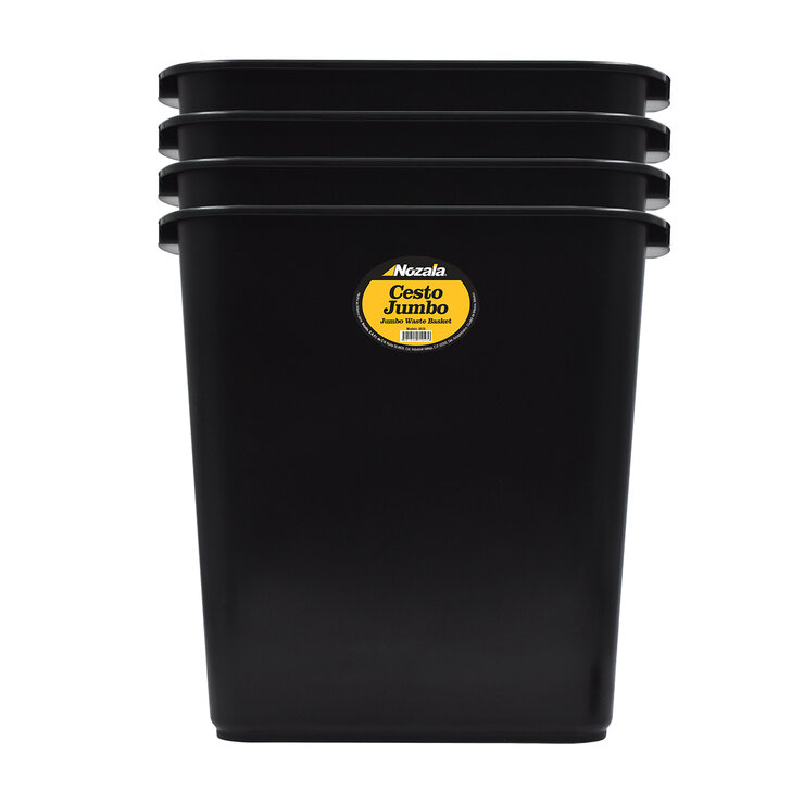 Nozala Cesto Negro Tamaño Jumbo 4 Piezas — Imagen 1 de 4