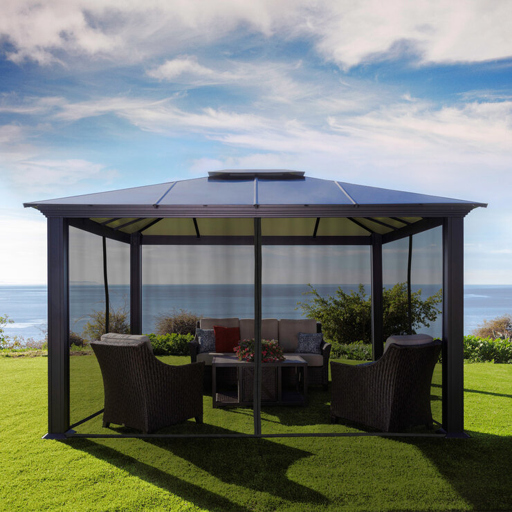 Paragon, Pérgola Santa Monica de Aluminio de 3.65m x 4.26m  — Imagen 2 de 4
