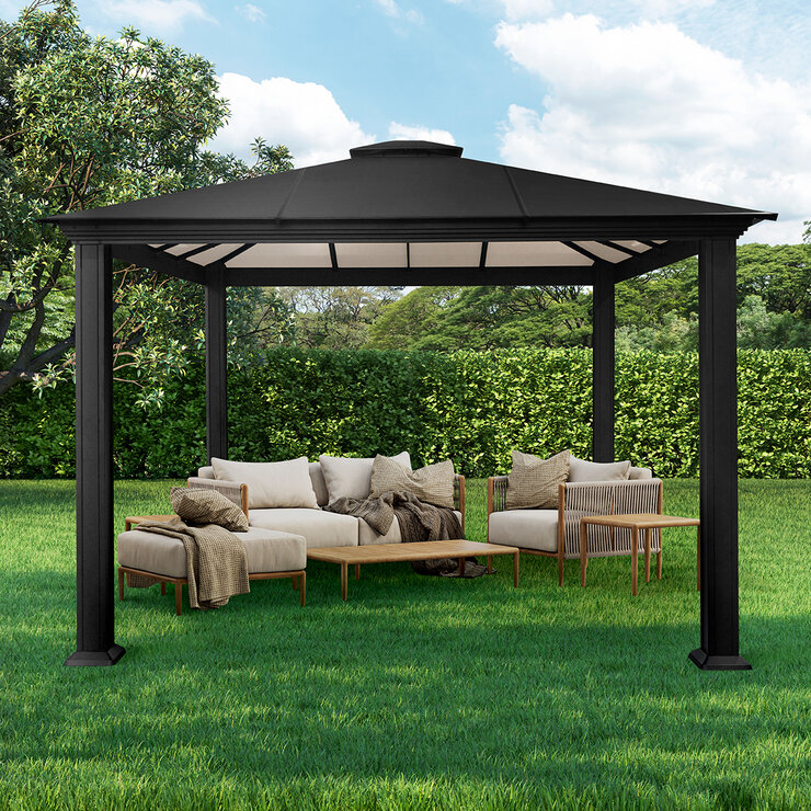 Paragon, Pérgola Santa Monica de Aluminio de 3.65m x 4.26m  — Imagen 3 de 4