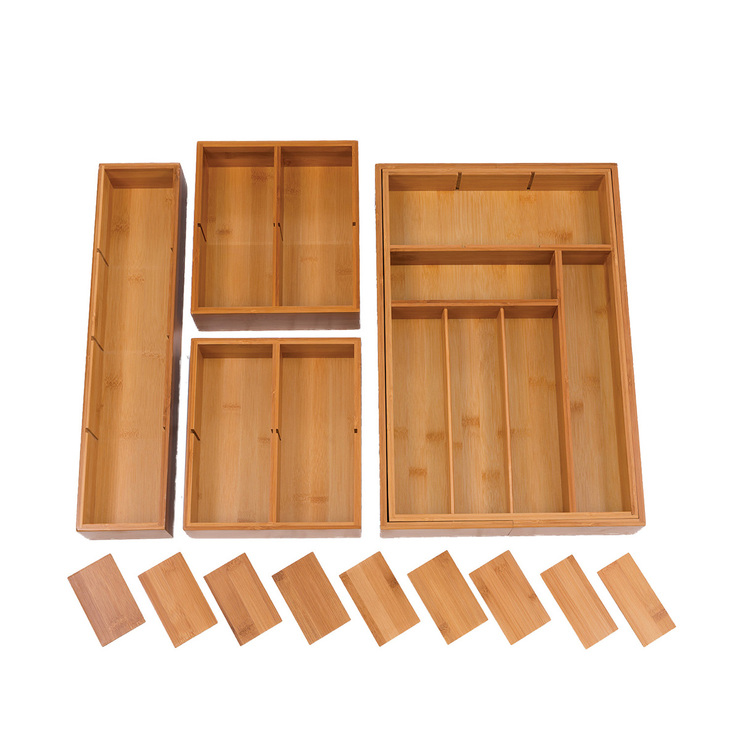 Seville Classics Organizador de Bambú de 4 piezas — Imagen 2 de 3