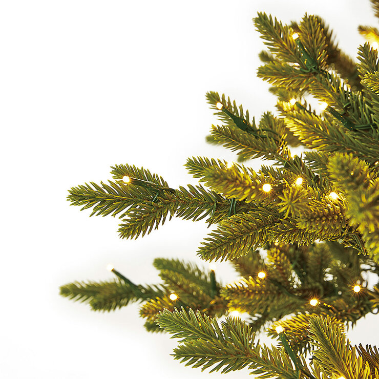 Árbol de Navidad Artificial Slim Pre iluminado con Luces Radiant Micro LED de 2.7 m, Estilo Aspen  — Imagen 3 de 4