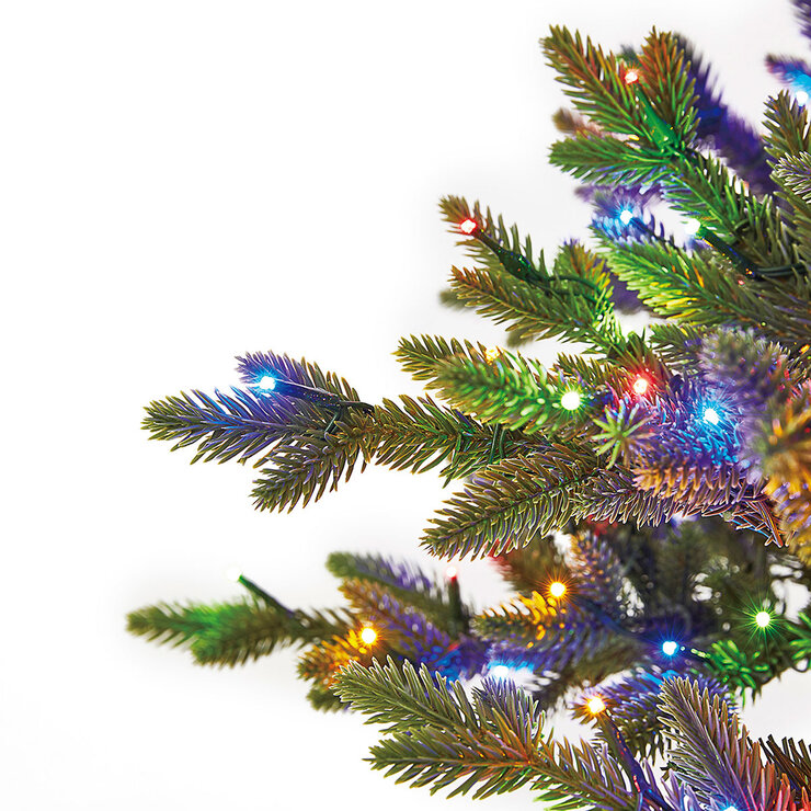 Árbol de Navidad Artificial Slim Pre iluminado con Luces Radiant Micro LED de 2.7 m, Estilo Aspen  — Imagen 4 de 4
