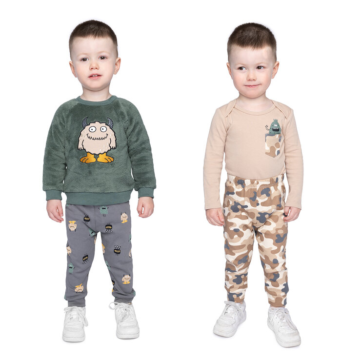 Pekkle Conjunto de 4 piezas para Niños o Niñas Varias Tallas y Colores — Imagen 3 de 4