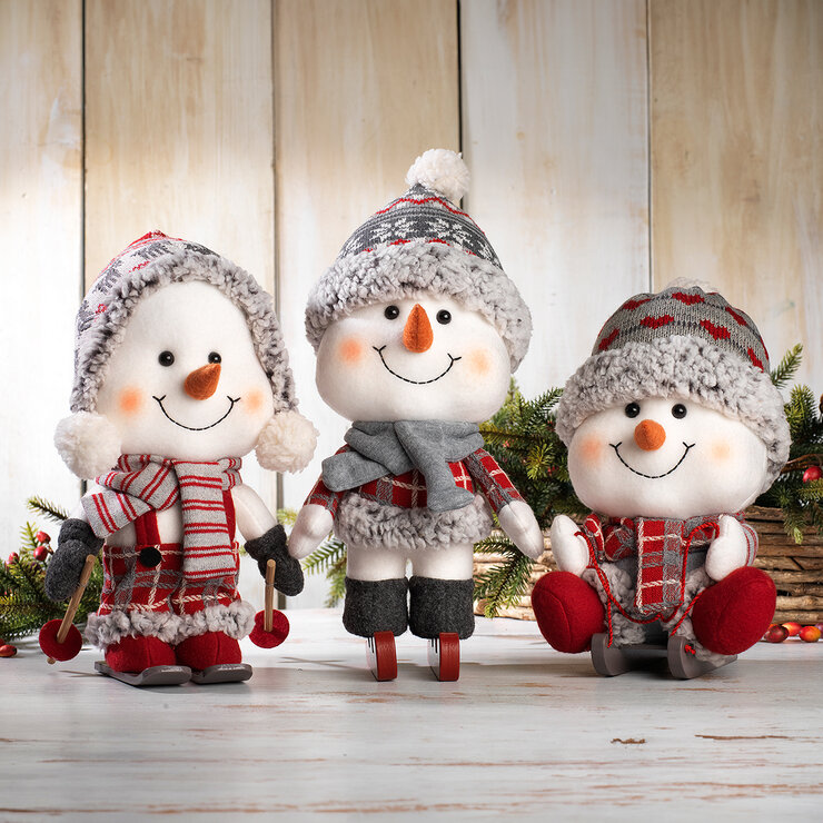 Set de 3 Muñecos de Nieve — Imagen 1 de 4