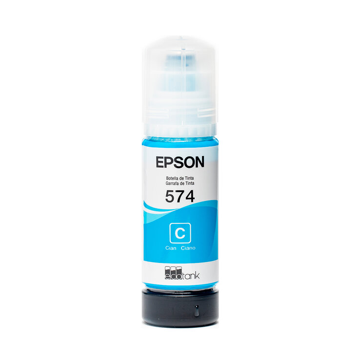 Epson Botella de Tinta Color Cian T574 — Imagen 1 de 4
