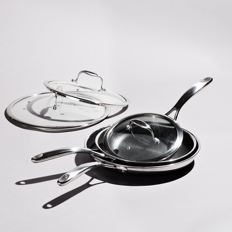 Hexclad, Batería de Cocina de 7 Piezas Con Comal — Imagen 3 de 3