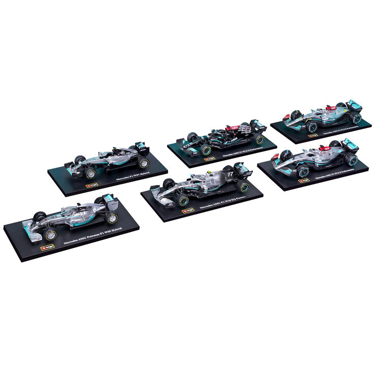 Bburago Set de 6 Autos F1 de Colección a Escala 1:43 Varios Modelos — Imagen 2 de 4