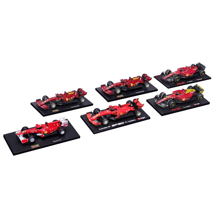 Bburago Set de 6 Autos F1 de Colección a Escala 1:43 Varios Modelos — Imagen 3 de 4