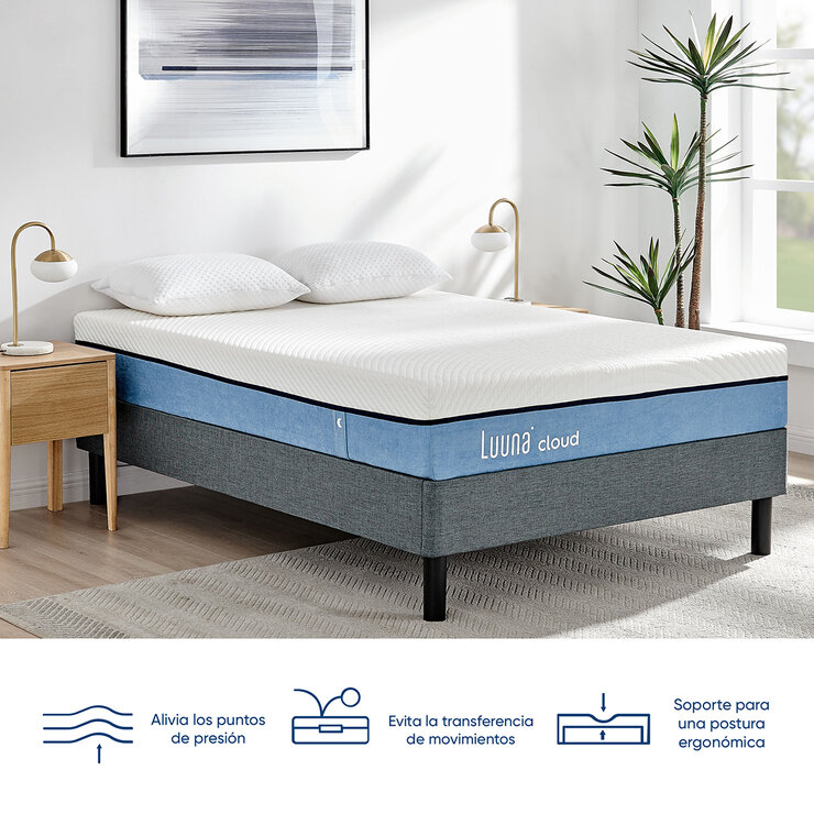 Luuna Cloud, Colchon Queen, Memory Foam — Imagen 4 de 4