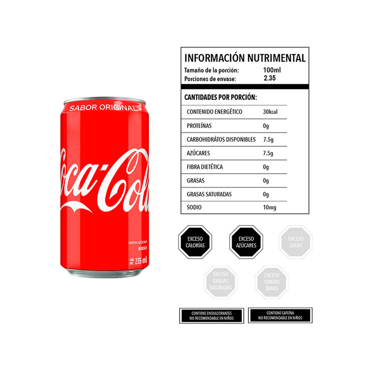 Coca Cola Mini Lata 24 pzas de 235 ml — Imagen 2 de 3