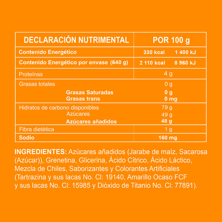 Balmoro Aros Enchilados Sabor Durazno 640 g — Imagen 3 de 3
