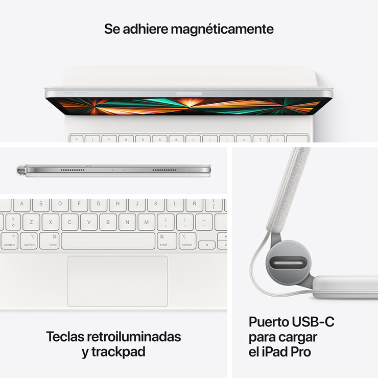 Apple Magic Keyboard para el iPad Pro de 11 pulgadas (cuarta generación) y el iPad Air (quinta generación) - Español (América Latina) Negro — Imagen 4 de 4