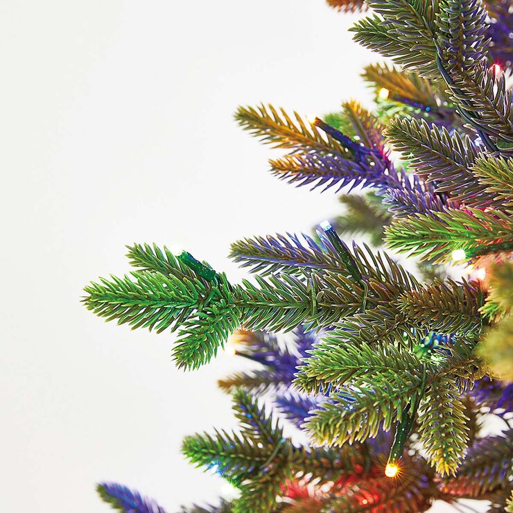 Árbol de Navidad Artificial Pre iluminado con luces Radiant Micro LED® Dual Color 1.9 m Estilo Aspen — Imagen 3 de 4