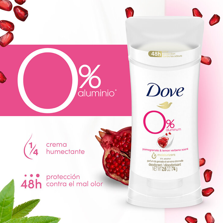 Dove Desodorante en Barra aroma Granada y Verbena 4 pzas de 74 gr — Imagen 2 de 4