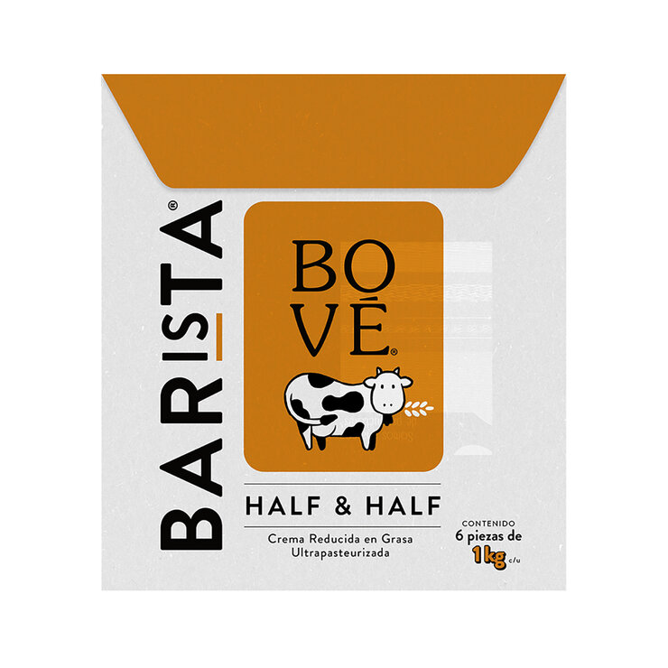 Bové Barista Crema Reducida en Grasa Half & Half 6 pzas 1 kg — Imagen 1 de 3