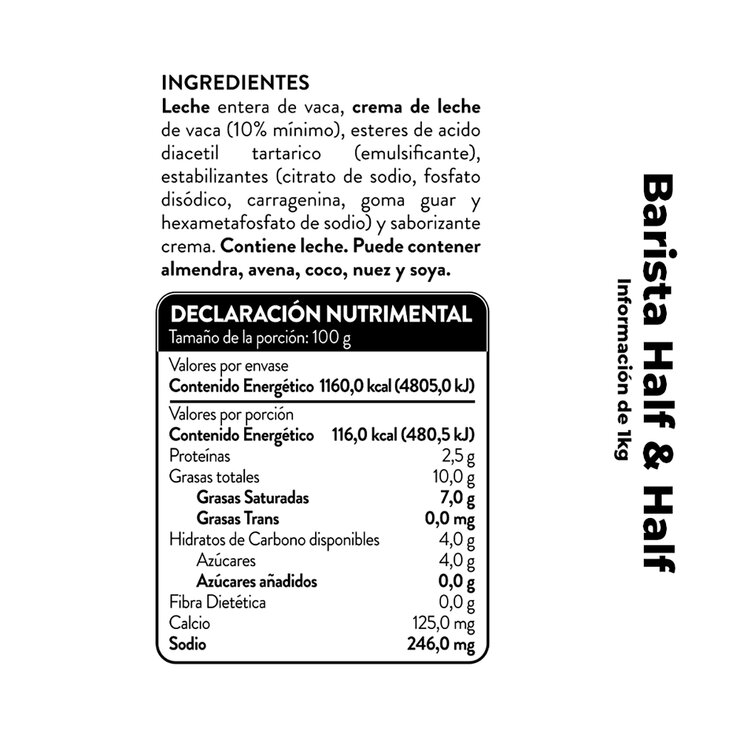 Bové Barista Crema Reducida en Grasa Half & Half 6 pzas 1 kg — Imagen 3 de 3