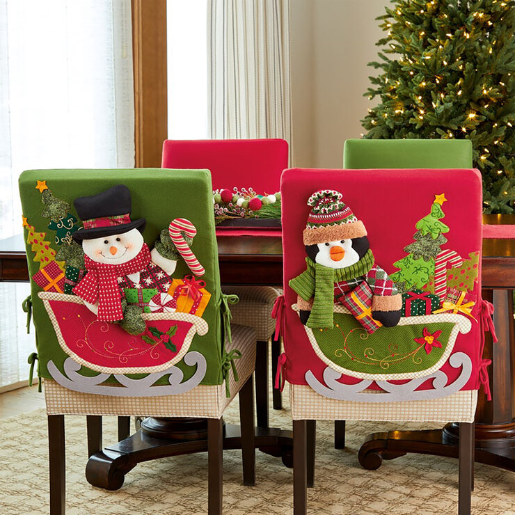 Set de 2 Fundas Navideñas para Silla Varios Modelos — Imagen 2 de 2