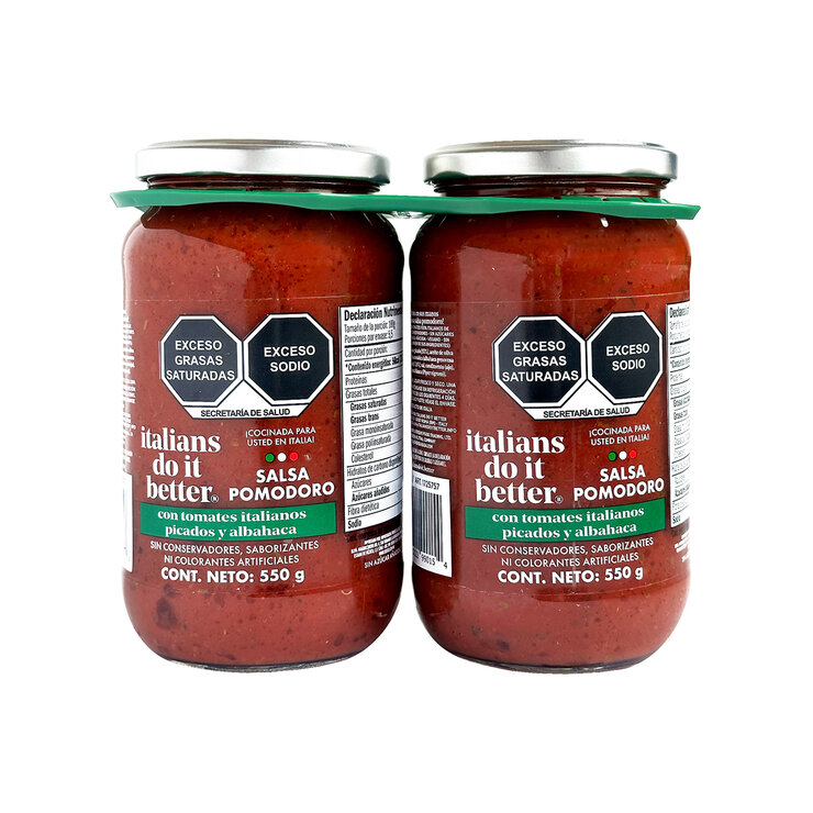 Italians Do It Better Salsa Pomodoro 2 pzas de 550 g  — Imagen 1 de 3