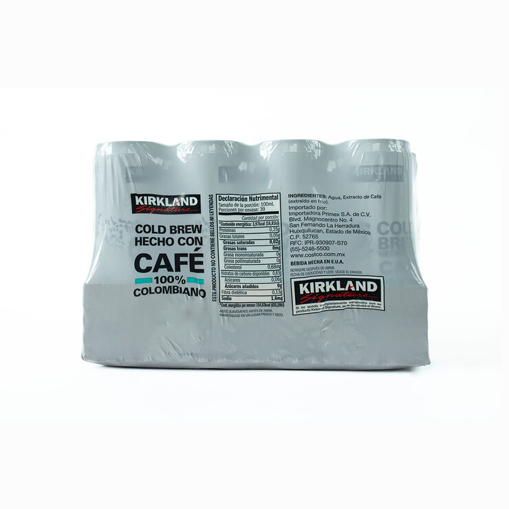 Kirkland Signature Cold Brew 100% Café Colombiano 12 Latas de 325 ml — Imagen 2 de 3