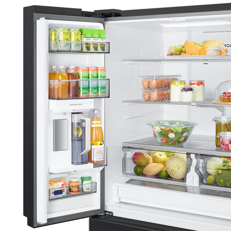 Refrigerador Samsung RF32CG5310B1EM French Door con Centro de Bebidas 32 pies cúbicos color NEGRO — Imagen 3 de 4