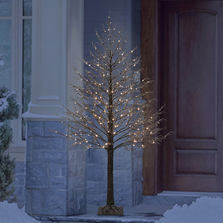 Árbol Nevado con Luz LED 2.13 m — Imagen 3 de 4