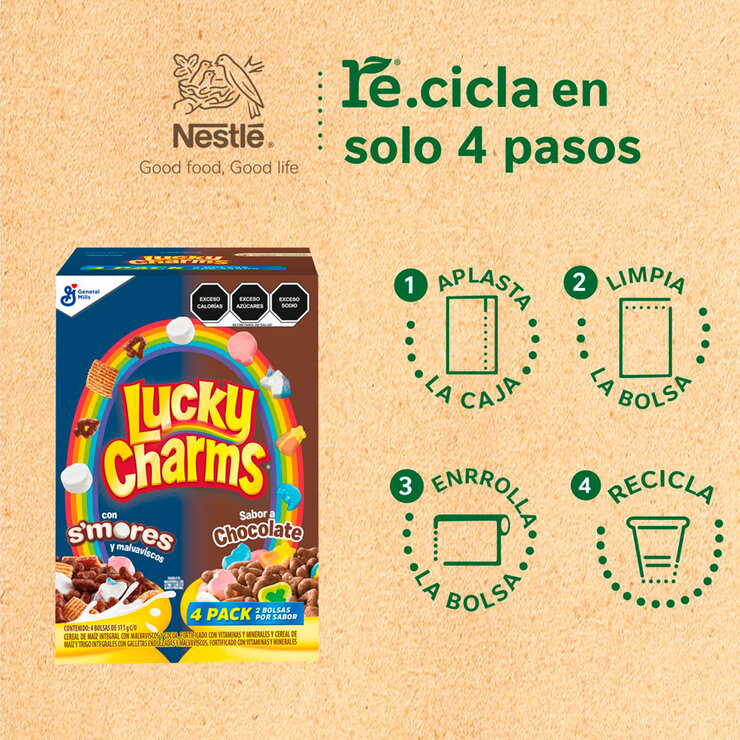 Lucky Charms Smores + Chocolate 4 Bolsas de 311 g — Imagen 3 de 4