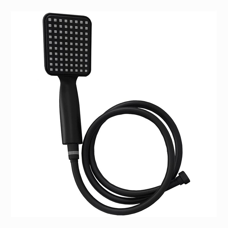 Rubinett, Set de Baño con Regadera Cuadrada-Negro — Imagen 3 de 4