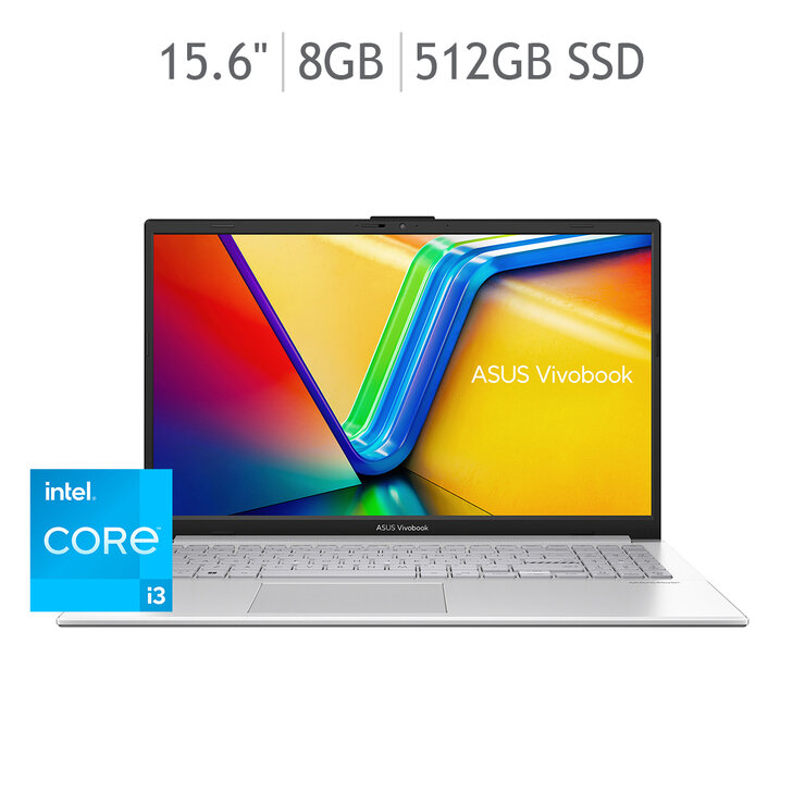 ASUS Vivobook Go 15 Laptop 15.6" Full HD Intel Core i3 8GB 512GB SSD — Imagen 1 de 4
