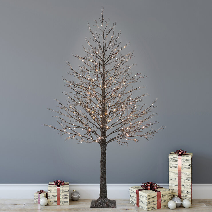 Árbol Nevado con Luz LED 2.13 m — Imagen 1 de 4