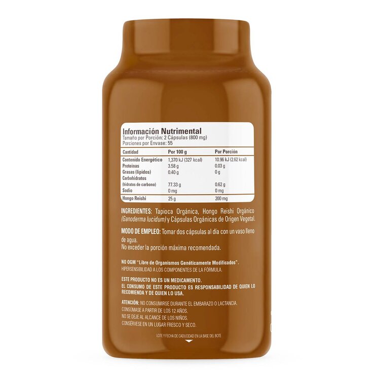 Organic Side Reishi 110 Cápsulas — Imagen 2 de 3