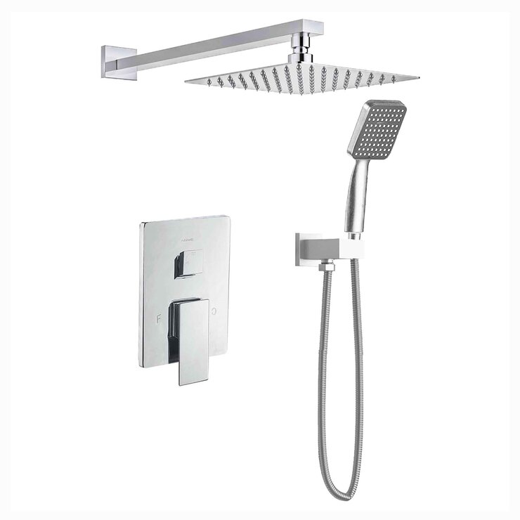 Rubinett, Set de Baño con Regadera Cuadrada- Cromada — Imagen 1 de 4