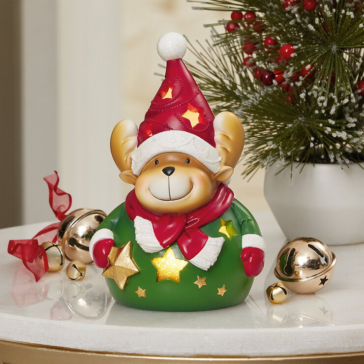 Set de 4 Figuras Festivas con Luz LED — Imagen 3 de 4