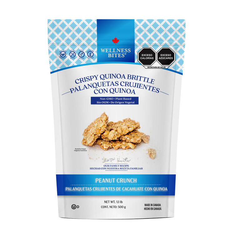 Wellness Bites Palanquetas Crujientes con Quinoa 500 g — Imagen 1 de 2