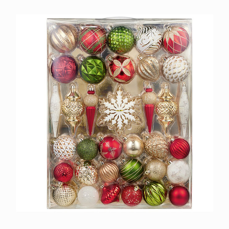 Set de Esferas Decorativas con 78 Piezas Varios Estilos — Imagen 1 de 3