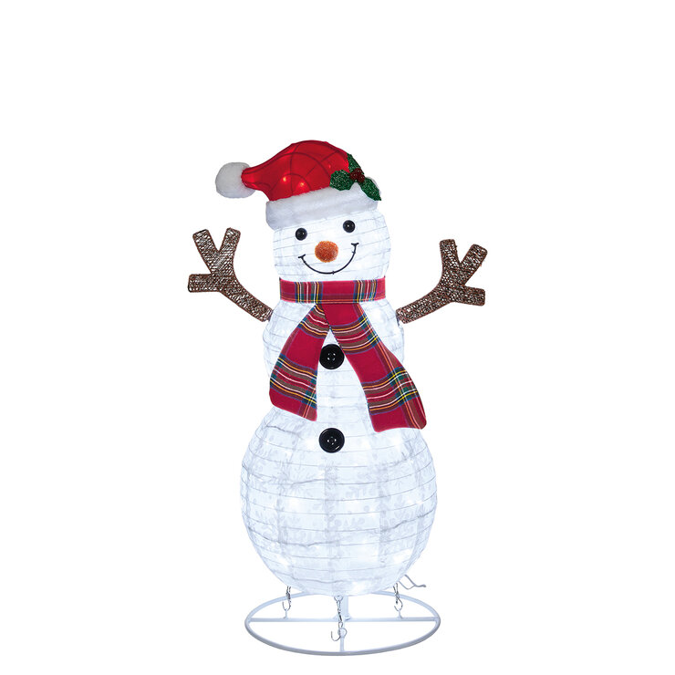 Juego familiar de 4 muñecos de nieve con LED  — Imagen 3 de 4