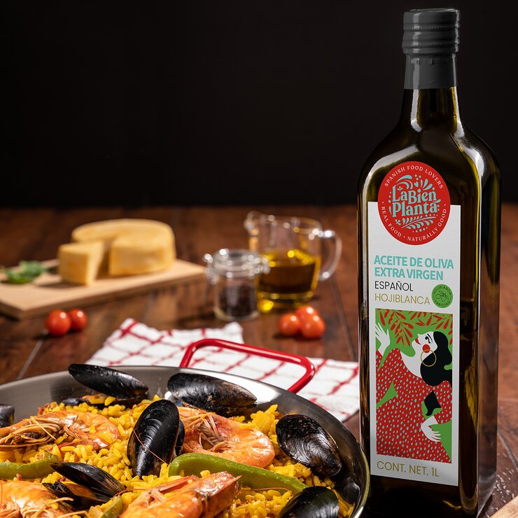 La Bien Planta Hojiblanca Aceite de Oliva Extra Virgen Español 1 l — Imagen 2 de 3