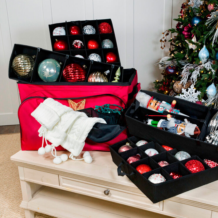 Bolsa para Guardar Decoraciones Navideñas con 4 Bases — Imagen 3 de 3