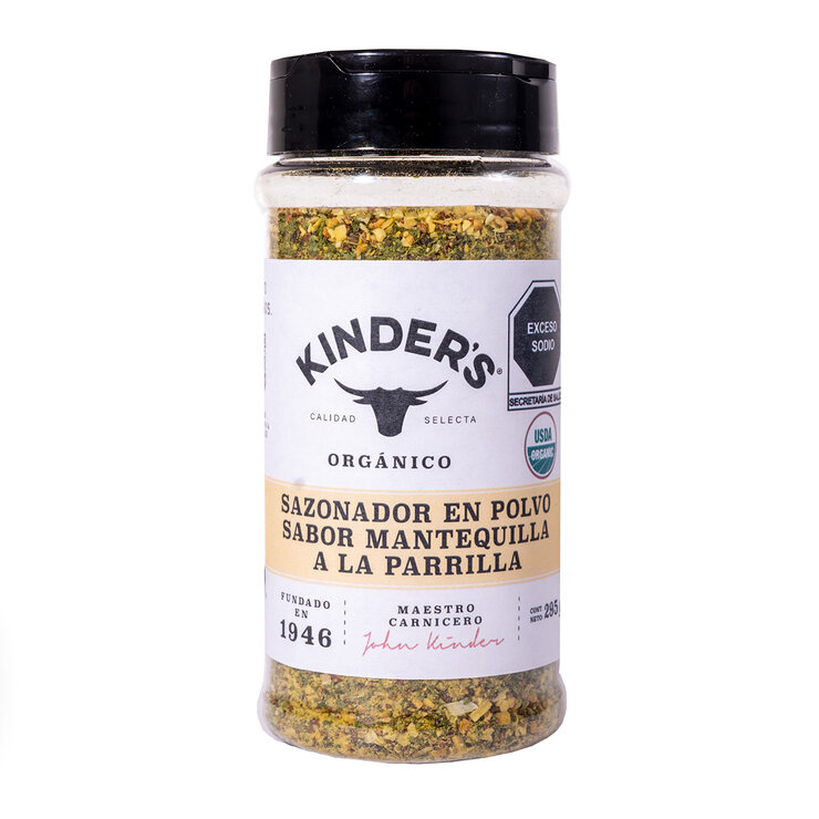 Kinder's Sazonador en Polvo Sabor Mantequilla Orgánico 259 g   — Imagen 1 de 2